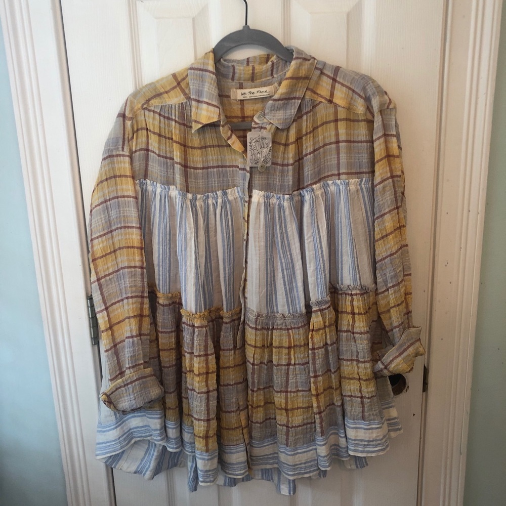 Free People Peplum Flannel